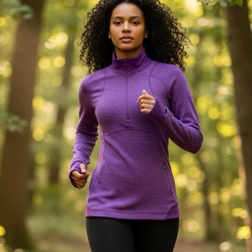Lululemon Runderful 1/2 Zip in Heathered Tender Violet Size 6